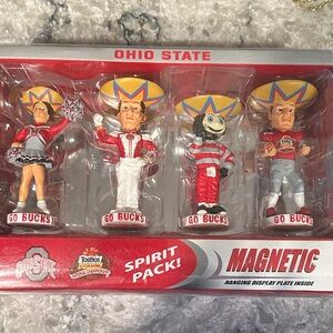NIB OSU Buckeyes collectables Magnetic BOBBLEHEADS Spirit Pack